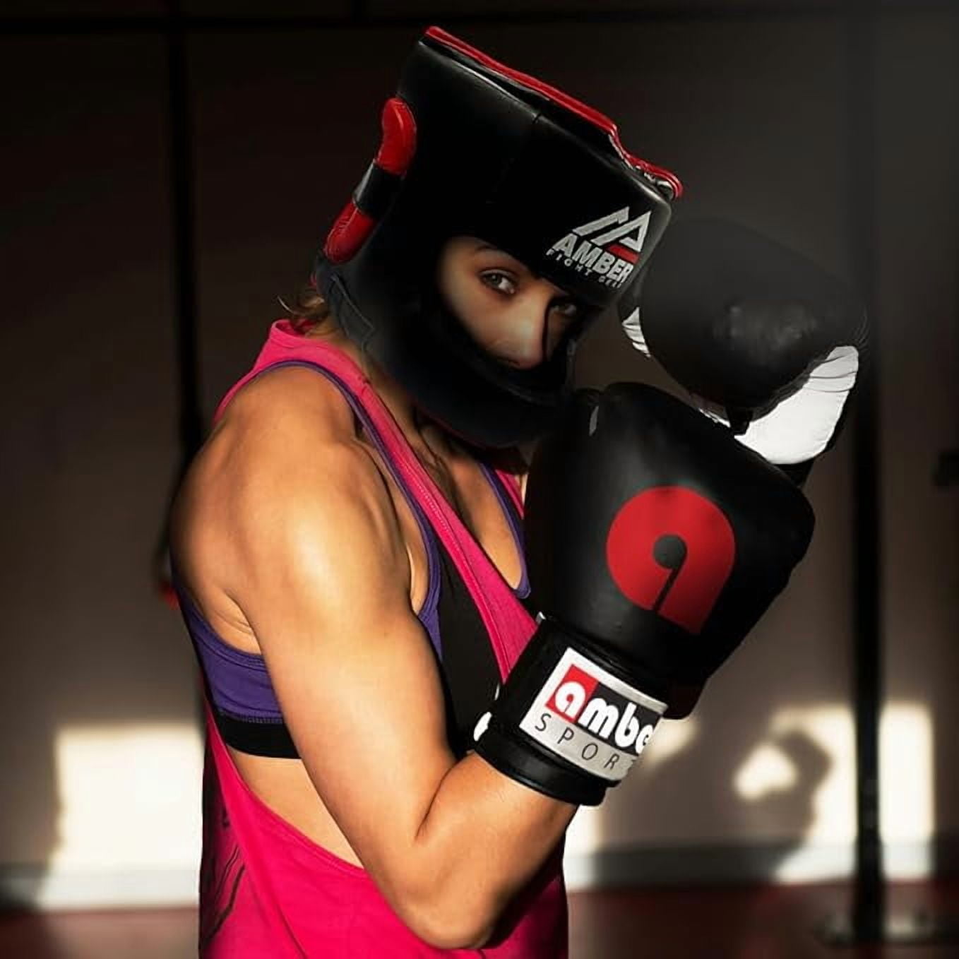 Amber Sports Leather Face-Saver Headgear - Thumbnail 4