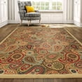 thumbnail image 1 of Ottomanson Ottohome Collection Non-Slip Rubberback Paisley Design Indoor Area Runner Rug, Beige, 1 of 7
