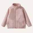 thumbnail image 2 of Abtuhar Boys and Girls Fall Winter Casual Outerwear and Jackets Solid Thick Fleece Zip‑up Coat with Side Pockets for 3‑15 Years, 2 of 5