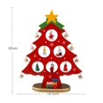 thumbnail image 2 of Árbol de Navidad Mini árbol de Navidad de madera con decoración colgante (rojo) ER, 2 of 5