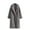 Gray-Coat, variant on Qetyuw Fuzzy Long Jacket for Women Winter Long Sleeve Lapel Open Front Coat Button Down Casual Chunky Coats