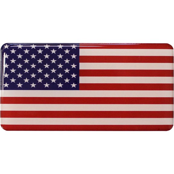 USA Rectangular Domed Sticker