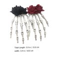 thumbnail image 3 of Miangastore Assorted Color Halloween Hair Pins Plastic 2Pcs 5.89x3.93x0.79in, 3 of 8
