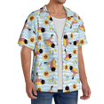 thumbnail image 2 of Logiee Submarine With Fishes Undersea Print Men's Button Down Shirts Short Sleeve, Summer Beach Shirts,Vacation Wedding Shirts,Men's Casual Button-Down Shirts with Pocket-3X-Large, 2 of 5
