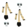 thumbnail image 1 of Ford 1935-1940 Airplane 3 Point Tan Retractable Bucket Seat Belt Kit with Bracketry - 2 Belts, 1 of 1