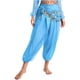 thumbnail image 4 of Pantalones bombachos con capa de lentejuelas para mujer, pantalones bombachos y bufanda con cordones en la cadera, traje de danza del vientre, pantalones con cintura elástica, disfraz de Halloween, 4 of 5