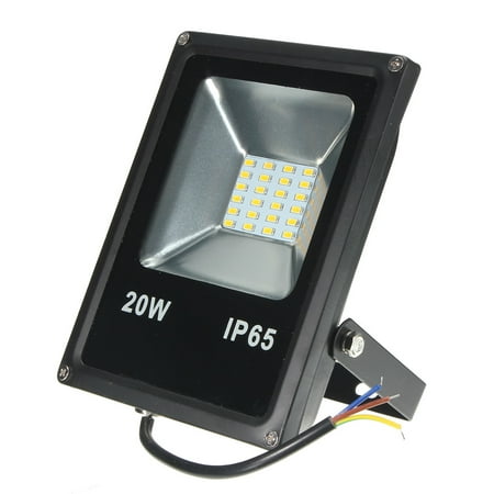 Quartz Halogen Security Lighting 20LED 20 Watt LED Flood Light Security Spotlight Equit 100Watt Halogen light Waterproof IP65 Black 110V/220V For Outdoor Garden Yard Landscape ()