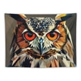 thumbnail image 5 of Orinice Owl Triangles Tapestry Wall Hanging Unique Style Home Decor for Living Room Bedroom Apartment Farmhouse Dorm 50x40inch, 5 of 6