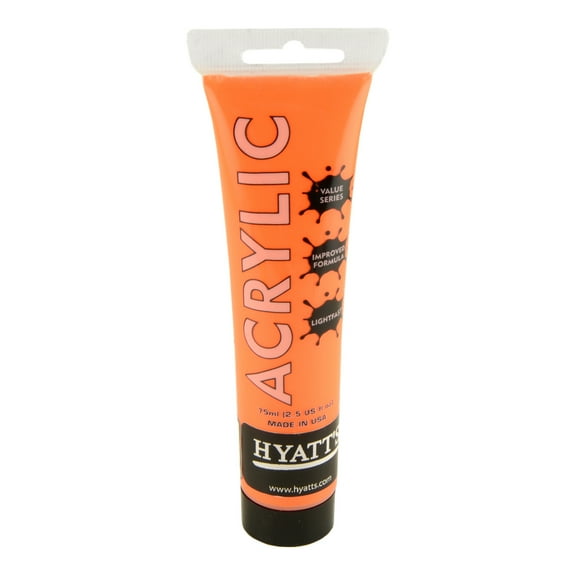 Hyatt's Acrylic 75Ml Neon Orange
