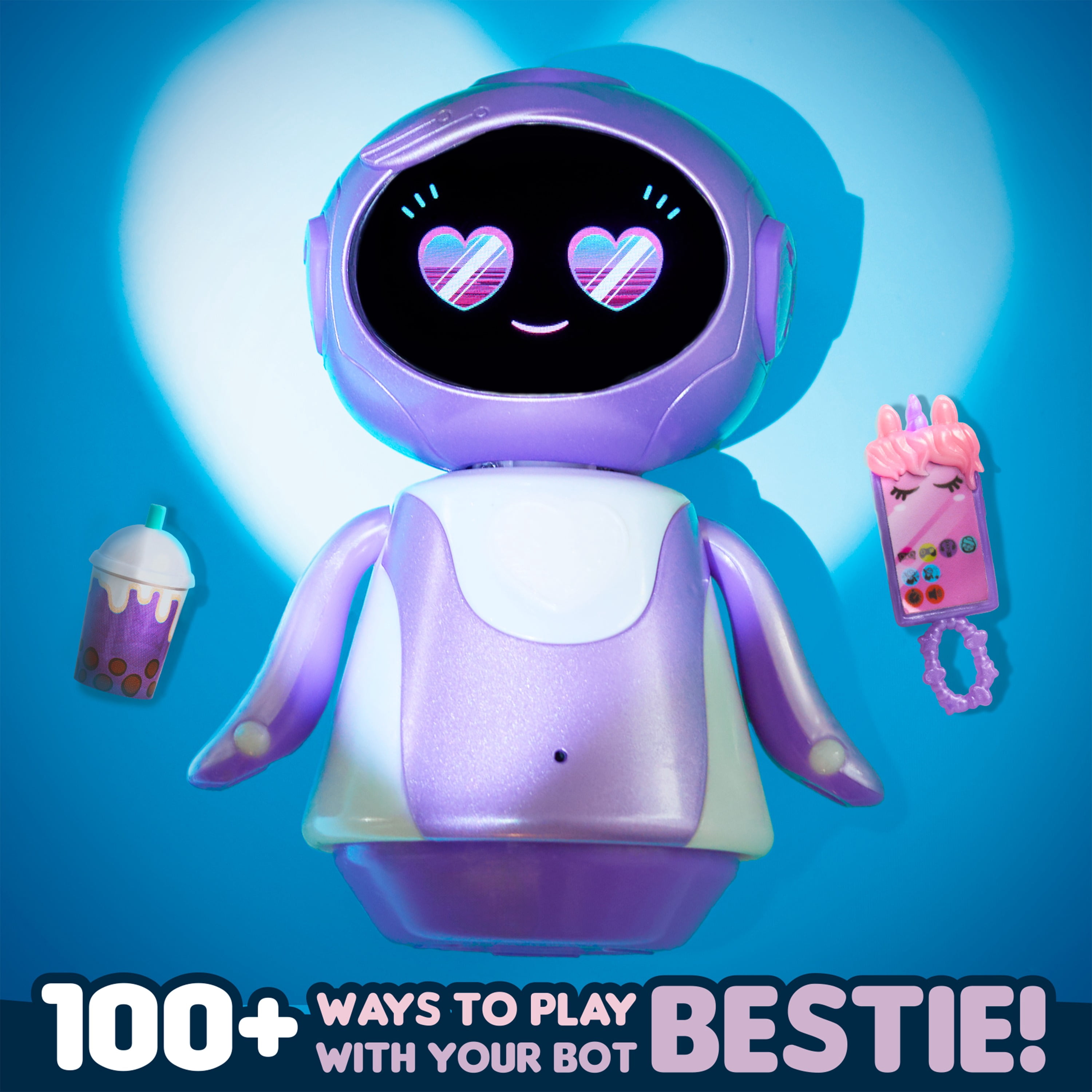 emotoBOT LEX-C Interactive Robot Kids’ Toy, Touch-and Sound-Responsive Robot with Motion, 100+ Ways to Play, No Wi-Fi, No AI, Rechargeable, Ages 6 up