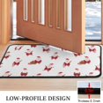 thumbnail image 3 of White Christmas Santa Pattern Door Rugs,Washable Non Slip Door Mats Indoor,Decorative Door Mats,Entry Mat Indoor for Entrance,Bedroom,Kitchen,Bathroom,30"x17", 3 of 6