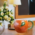 thumbnail image 1 of Taza de café en forma de fruta, taza de agua, taza de té, vajilla, taza de leche de café de cerámica Adorable para regalo de cumpleaños de vacaciones Naranja Soledad Taza de café, 1 of 10