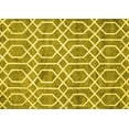 thumbnail image 1 of Ahgly Company Machine Washable Indoor Rectangle Trellis Yellow Modern Area Rugs, 5' x 8', 1 of 4