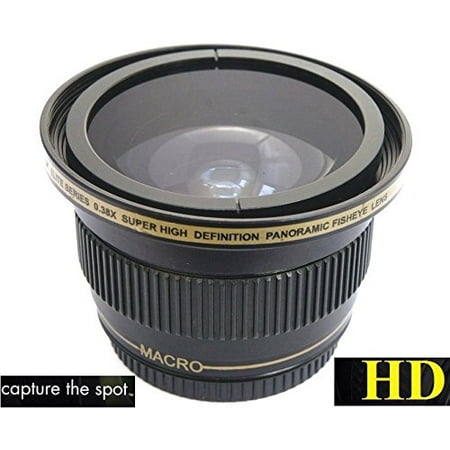 Super Wide HD Panoramic Fisheye Lens For Canon XC10 XC15 XF400 XF405 Vixia GX10