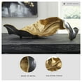 thumbnail image 2 of Signature Design by Ashley Melinda Sculpture, Black and Gold Modern Metal Decorative Accent, 2 of 5