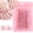 white, variant on 2026 Latest Design 60Pcs Medium Square Pink French Tip Press On Toenails, Full Cover Acrylic Glue On Fake Nails, DIY Pedicure Decor for Women Daily & Party Nail Art