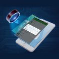 thumbnail image 3 of New Multifunctional Technology Waterproof Smart Intelligent NFC Finger Ring Wearable Connect Functional ring Gold 12, 3 of 6