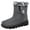 Gray, variant on Women Winter Snow Boots Waterproof:Warm Mid Calf Boots for Women with Lined - Comfortable Outdoor Slip On Booties Anti-Slip