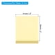 thumbnail image 2 of Notas adhesivas Uxcell de 2" x 3", blocs de notas autoadhesivos de colores brillantes, 100 hojas/pad, amarillo, paquete de 12, 2 of 5