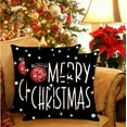 thumbnail image 4 of Christmas Decorations Pillow Covers 18x18" Christmas Printed Pillow Cover Series for Couch Sofa Bed, Soft and Breathable Home Decors Cushion Covers, 4 of 7