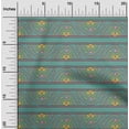 thumbnail image 1 of oneOone Cotton Poplin Fabric Floral Block Printed Craft Fabric BTY 42 Inch Wide, 1 of 4