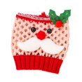 thumbnail image 1 of Advancent Manga de copa de vino de Navidad tejido de punto patrón de Papá Noel decoraciones de fiesta arreglo de festival cubiertas de botellas Kits de decoración para fiestas Tipo 1, 1 of 6