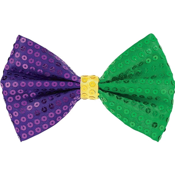 Mardi Gras Sequin Bow Tie