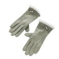thumbnail image 2 of Yesbay Women Gloves Touch Screen Windproof Warm Gloves Thermal Knitted Gloves with Fluffy Fur Trim, 2 of 8