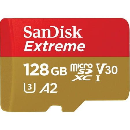 SanDisk 128GB Extreme microSDXC UHS-I Memory Card with Adapter - 160MB/s, U3, V30, 4K UHD, A2, Micro SD Card - (Best Micro Sd Card For Switch)