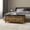 Smoked oak, variant on vidaXL Storage Box Entryway Bench Pillow Box with Cushion Engineered Wood