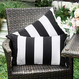 Black and white outdoor pillows walmart best sale