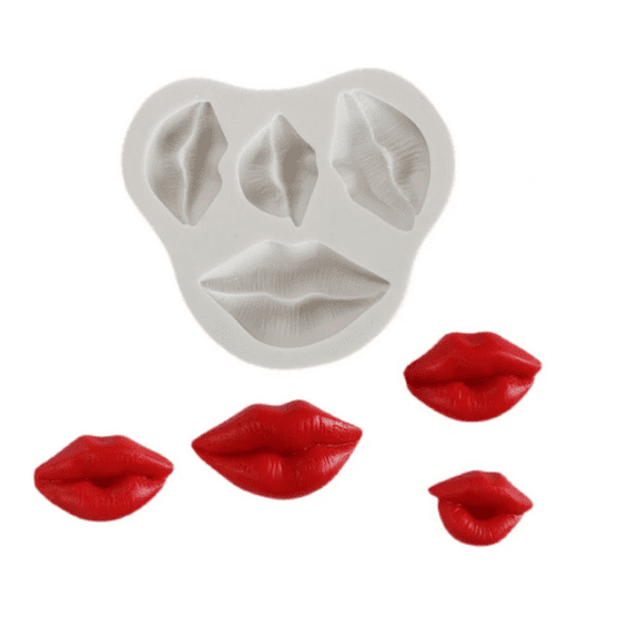 Lips Silicone Mold 4 ct