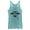 Tahiti Blue, variant on Women's Nintendo Legend of Zelda Link's Awakening Owl Hieroglyphic Racerback Tank Top Purple Heather Small