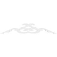 thumbnail image 2 of Ekena Millwork 36"W x 7 1/2"H x 1"P (5/12) Pitch Benson Architectural Grade PVC Gable Pediment, 2 of 5