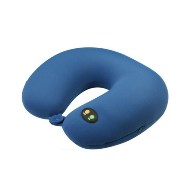 Vibrating Massage Neck Pillow 6 ModesTravel Massager for Airplane Train