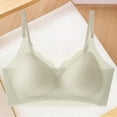 thumbnail image 5 of Zpanxa Wireless Bras for Women Seamless Push-up Breathable Adjustable Straps Everyday Bra Green 36BC, 5 of 5
