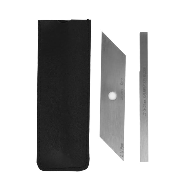 Medidor de soldadura, 2 piezas Bloque de calibración de calibre rebajado Salida de alta intensidad del calibrador rebajado NikouMX herramienta