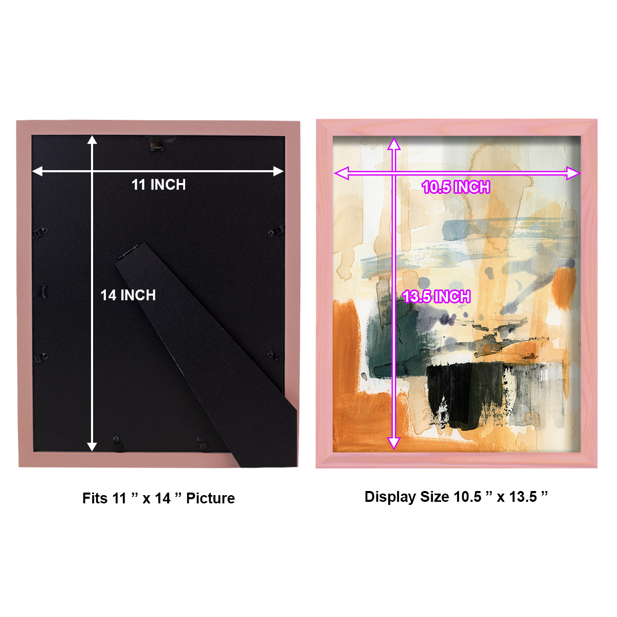 Seria III - Framed Print w/glass - Sunset Pink