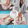 Homedics Bubble Bliss Deluxe Foot Spa Massager with Heat Control, Pink