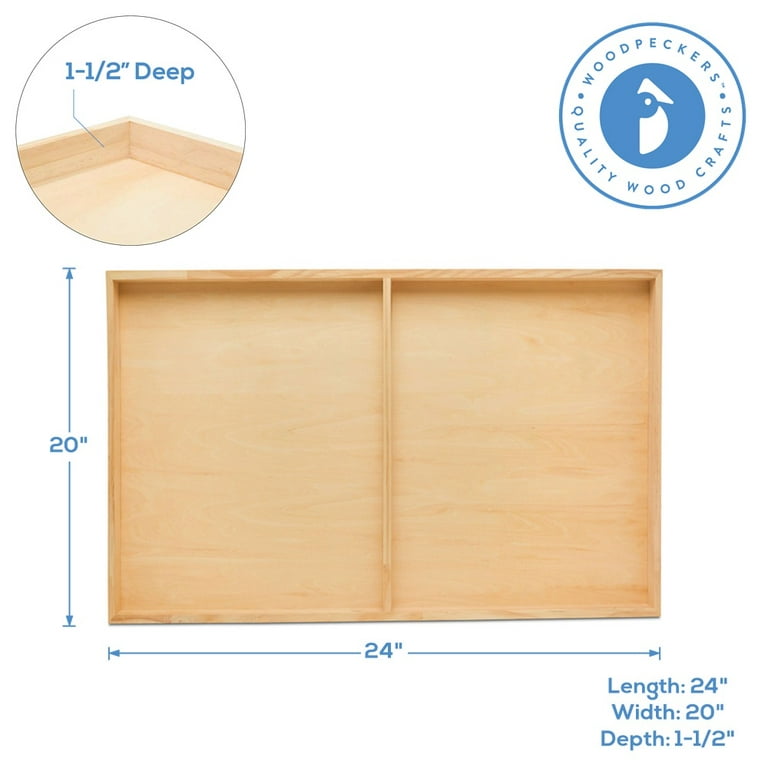  Large Birch Painting Panel 16 x 20 x 1-1/2-inch, Pack of 4 Wood  Canvas Boards for Painting, Blank Signs for Crafts, by Woodpeckers