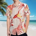 thumbnail image 5 of High Quality Hawaiian Shirts for Men Short Sleeve Aloha Beach Shirt Floral Summer Casual Button Down Shirts Blouses VO5BMN, 5 of 7