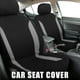 thumbnail image 2 of 4uds Funda Universal para Asiento de Coche Unique Bargains Gris Negro, 2 of 8