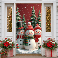 thumbnail image 2 of Festive Christmas Train Banner Holiday Decoration Snowy Scene with Santa for Winter Celebration Outdoor Decoration Holiday Party, 2 of 9