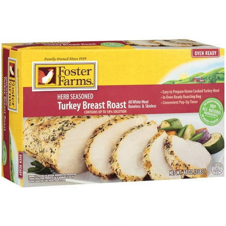 Foster Farms Herb Seasoned Turkey Breast Roast, 3 lb