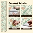 thumbnail image 5 of Modern Peel and Stick Wallpaper 17.7in x 9.8ft Vintage Vegetable Pumpkin Onion Tomato Herbs Pastel Colors Wall Mural Self-Adhesive Removable Wall Paper for Kitchen Cabinet Renter Friendly, 5 of 8