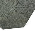 thumbnail image 6 of Noble House Minkler Hammered Metal Geometric Side Table, Brushed Antique Silver, 6 of 8