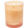 thumbnail image 3 of Pavilion Gift Company Orange Daughters-7 Oz Stripe Glass Candle-Serenity Fresh Cotton Scent, 3 of 7