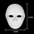 ZTGD Blank Colored Painting Masquerade Cosplay Pulp Mask Kindergarten DIY Supplies