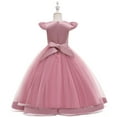 thumbnail image 5 of Esaierr 2-12Y Kids Baby Girls Flower Girl Dresses for Wedding Dresses for Girls Tulle Dress Princess Dress Pageant Dresses for Girls Toddler Trailing Gowns, 5 of 7