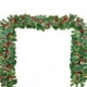 thumbnail image 1 of Ratán navideño de 270 cm con piñas y bayas rojas, ideal para decorar chimeneas, escaleras, pasillos, marcos de puertas, etc. (Apta de pino y bayas rojas)., 1 of 6